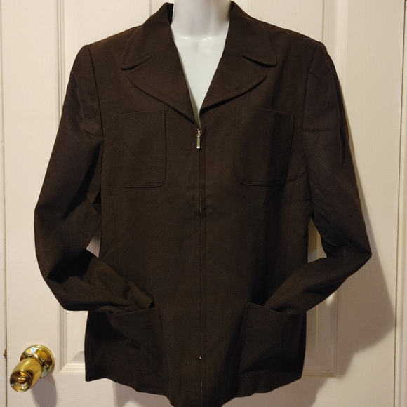 Valerie Stevens four pocket zip up Blazer 10 - Picture 3 of 3